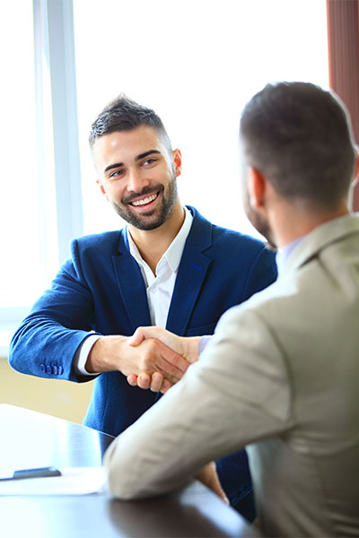 business partners shaking hands