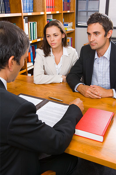 husband and wife with attorney